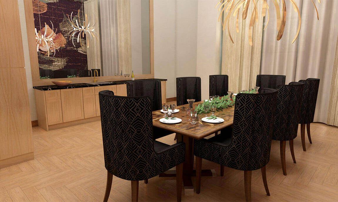 Private Dining Room, Parkland Retirement Home in Ancaster (Hamilton-Wentworth, Ontario)