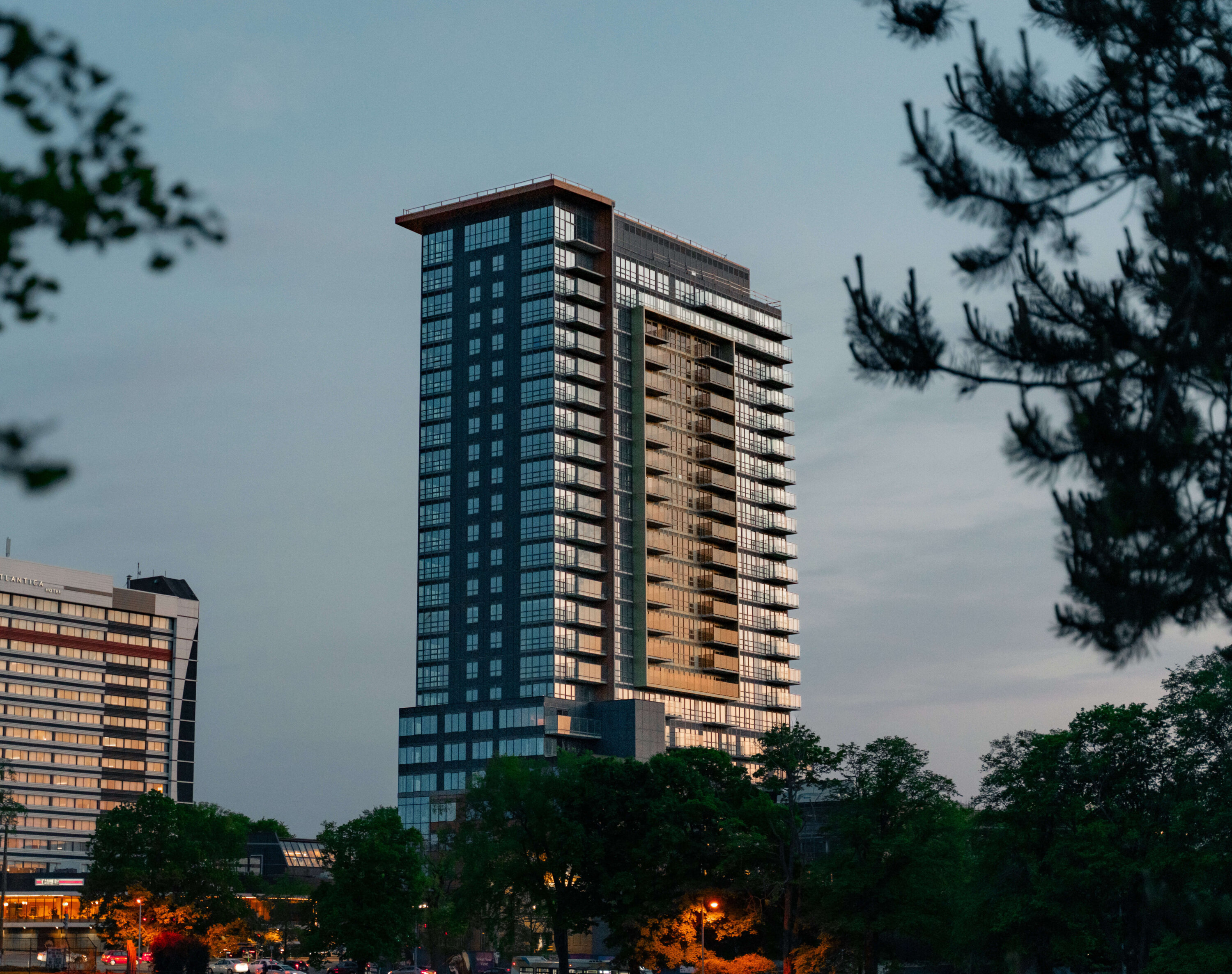 Parkland at the Common, view of building from the Halifax Common