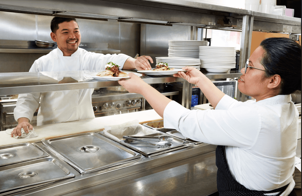 Chefs in kitchen